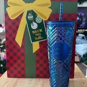 Blue Jeweled Cold Cup BNWT